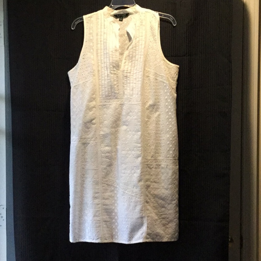 White eyelet Lauren dress